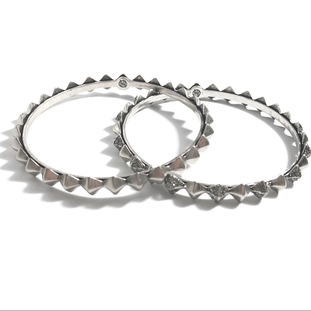 House of Harlow 1960 Spike Stack Bangle Set - Picture 2 of 4